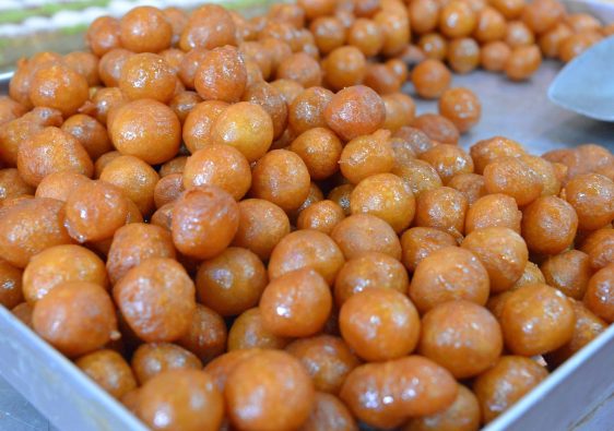 Traditional Greek Loukoumades Recipe with honey
