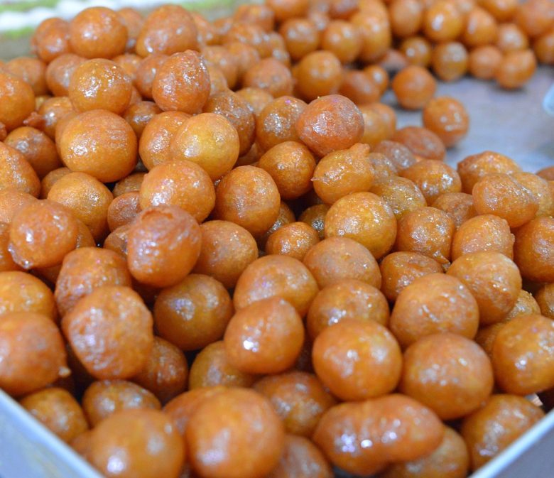 Traditional Greek Loukoumades Recipe with honey
